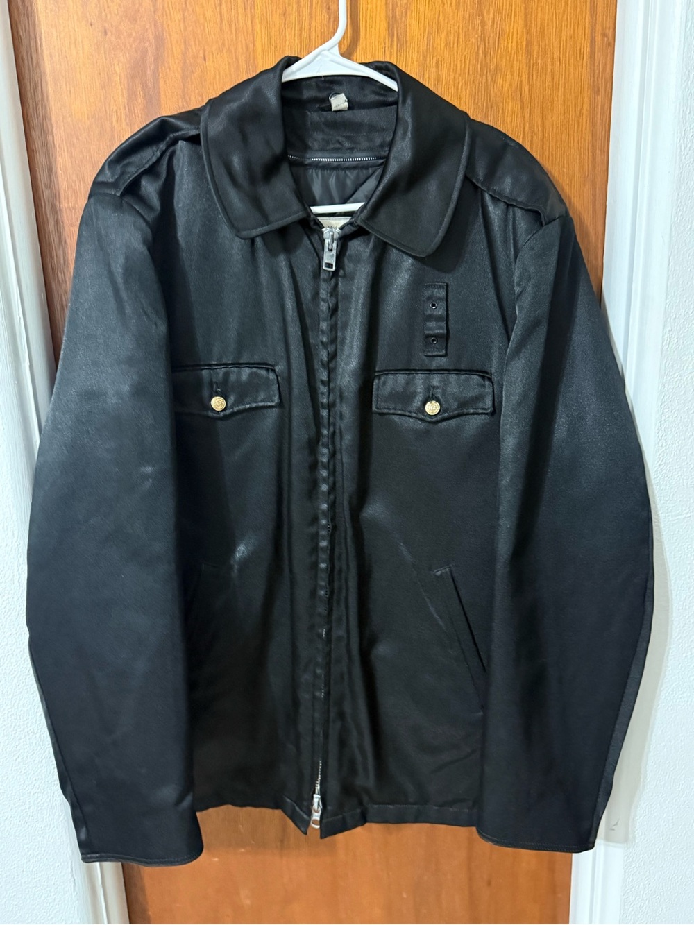 Vtg Blauer Police Jacket Mens 42L Thinsulate Liner Tactical Uniform USA Black